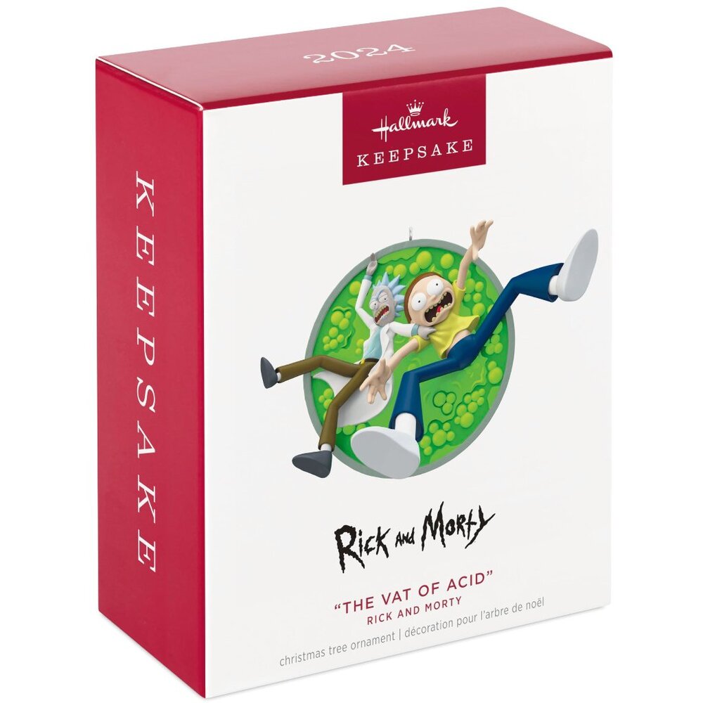 New! Rick & Morty Vat of Acid Hallmark Keepsake Ornament 2024 Cartoon Network